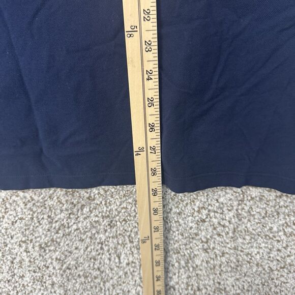 OOBE Brand Polo Shirt Men's Medium True Navy Blue Cotton Knit Long Sleeves New‎ - Picture 14 of 15